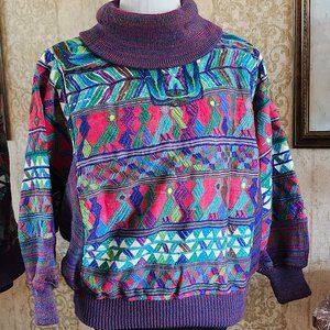 1980’S EMBROIDERED HUIPILE SWEATER BY DAVID ORDONEZ GUATEMALA